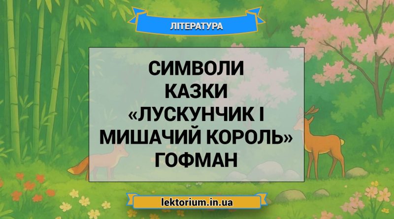 Символи казки «Лускунчик і Мишачий король» Гофман