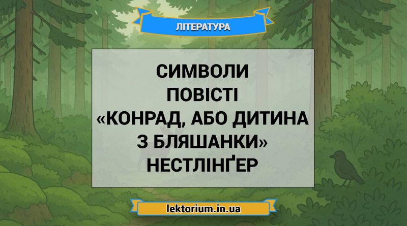Символи повісті «Конрад, або Дитина з бляшанки» Нестлінґер