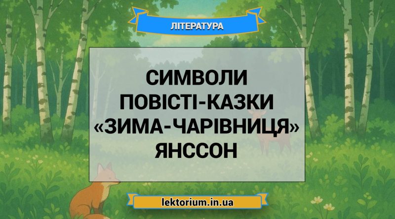 Символи повісті-казки «Зима-чарівниця» Янссон