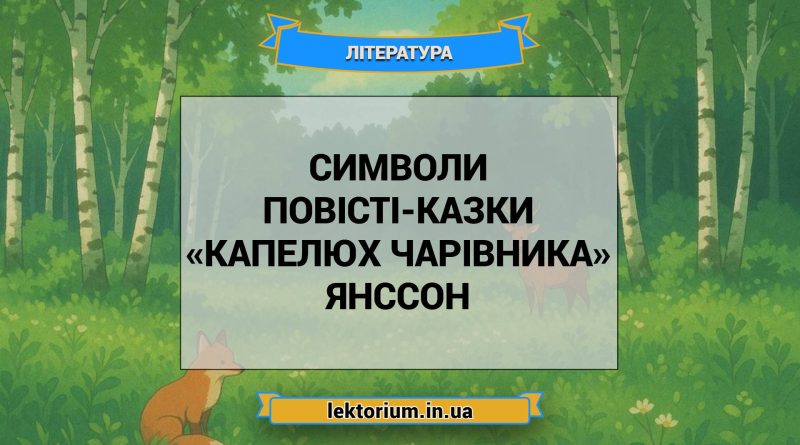 Символи повісті-казки «Капелюх Чарівника» Янссон