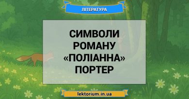 Символи роману «Поліанна» Портер