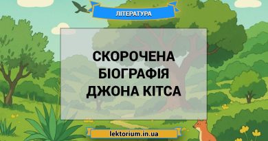 Скорочена біографія Джона Кітса
