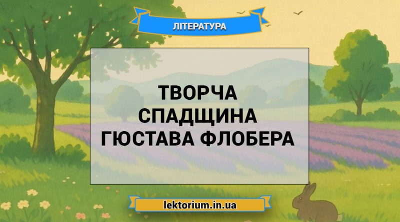 Творча спадщина Гюстава Флобера