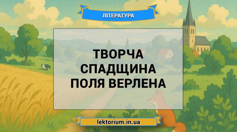 Творча спадщина Поля Верлена