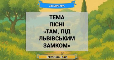 Тема пісні «Там, під львівським замком»