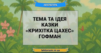 Тема та ідея казки «Крихітка Цахес» Гофман