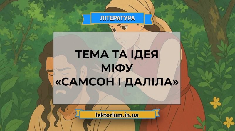 Тема та ідея міфу «Самсон і Даліла»
