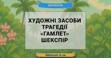Художні засоби трагедії «Гамлет» Шекспір
