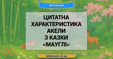 Цитатна характеристика Акели з казки «Мауглі»
