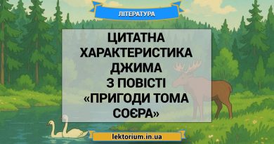 Цитатна характеристика Джима з повісті «Пригоди Тома Соєра»
