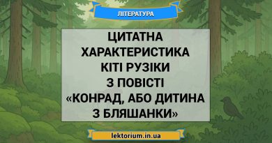 Цитатна характеристика Кіті Рузіки з повісті «Конрад, або Дитина з бляшанки»