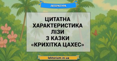 Цитатна характеристика Лізи з казки «Крихітка Цахес»