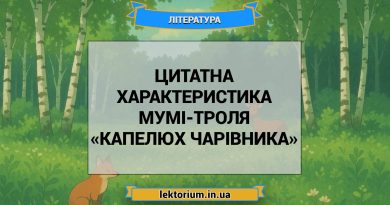 Цитатна характеристика Мумі-троля з «Капелюх Чарівника»