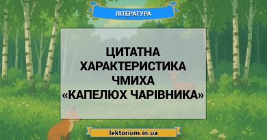 Цитатна характеристика Чмиха з «Капелюх Чарівника»