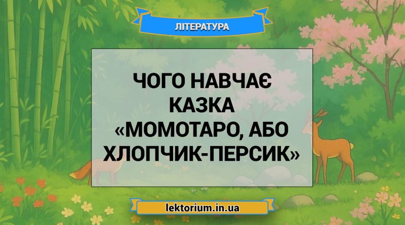 Чого навчає казка «Момотаро, або Хлопчик-Персик»