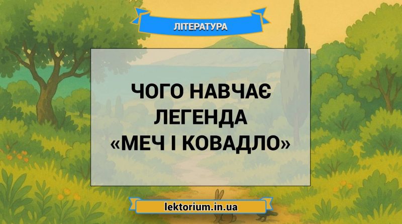 Чого навчає легенда «Меч і ковадло»