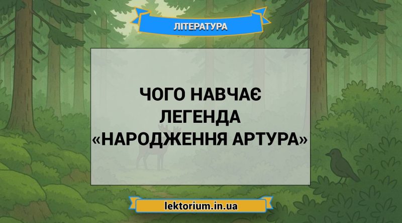 Чого навчає легенда «Народження Артура»