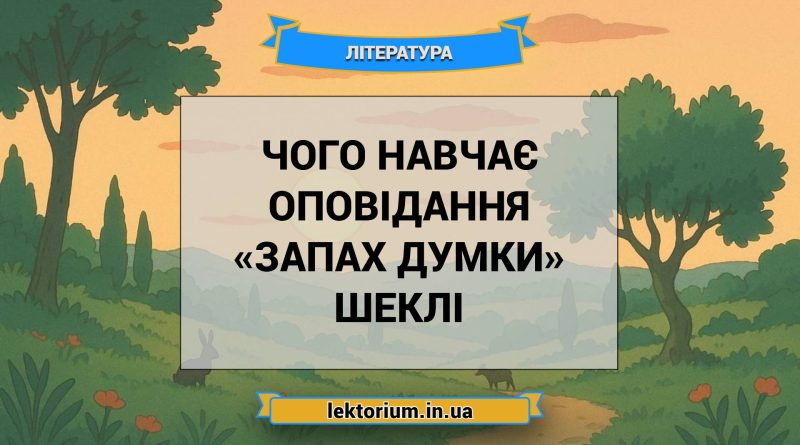 Чого навчає оповідання «Запах думки» Шеклі