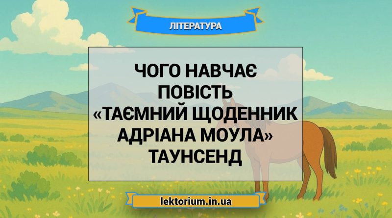 Чого навчає повість «Таємний щоденник Адріана Моула» Таунсенд