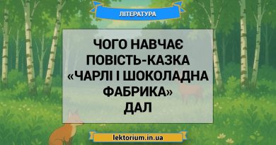 Чого навчає повість-казка «Чарлі і шоколадна фабрика» Дал