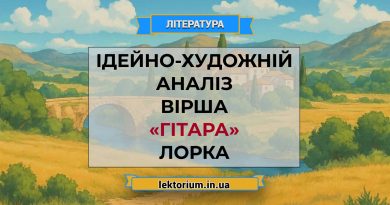 Ідейно-художній аналіз вірша «Гітара» Лорка
