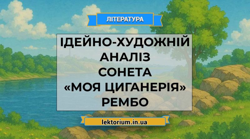 Ідейно-художній аналіз сонета «Моя циганерія» Рембо