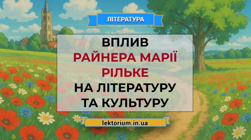 Вплив Райнера Марії Рільке на літературу та культуру