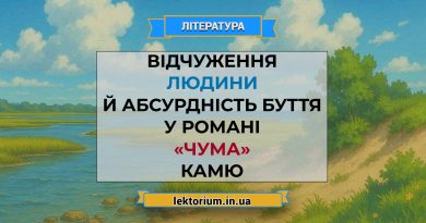 Відчуження людини й абсурдність буття у романі «Чума» Камю