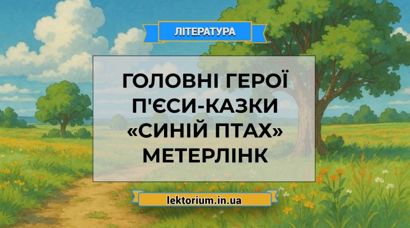 Головні герої п'єси-казки «Синій птах» Метерлінк