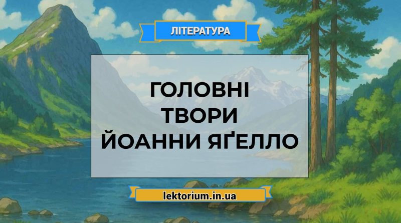 Головні твори Йоанни Яґелло