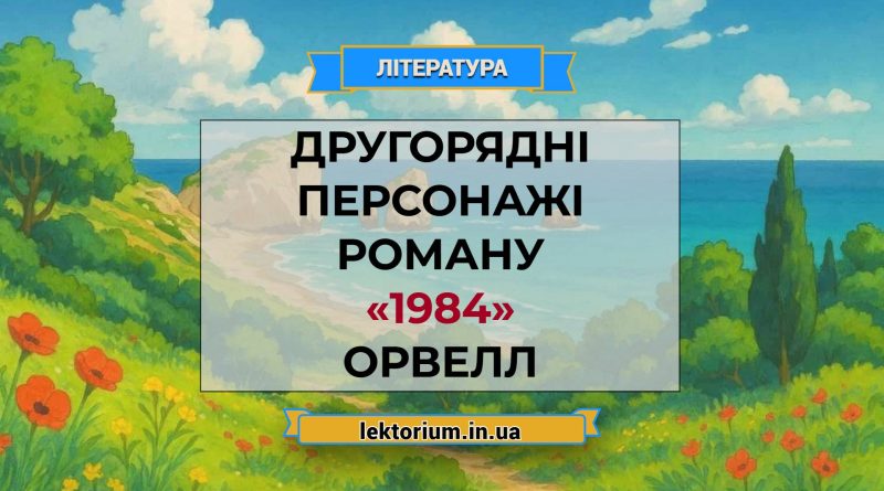 Другорядні персонажі роману «1984» Орвелл