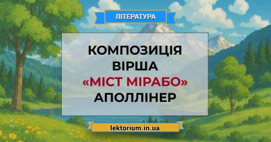 Композиція вірша «Міст Мірабо» Аполлінер