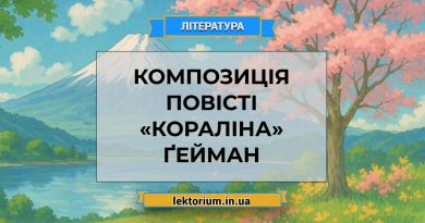 Композиція повісті «Кораліна» Ґейман