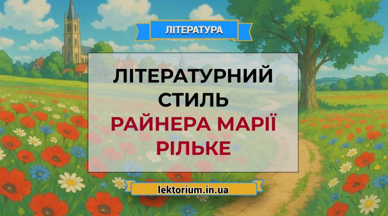Літературний стиль Райнера Марії Рільке