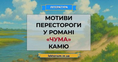 Мотиви перестороги у романі «Чума» Камю