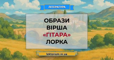 Образи вірша «Гітара» Лорка