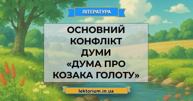 Основний конфлікт думи «Дума про козака Голоту»