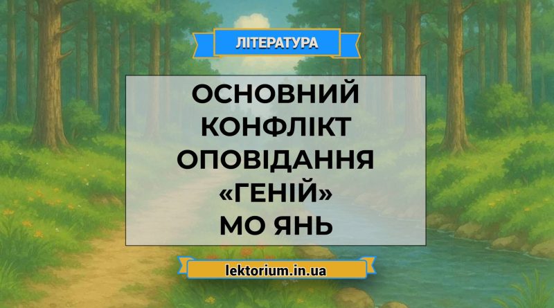 Основний конфлікт оповідання «Геній» Мо Янь