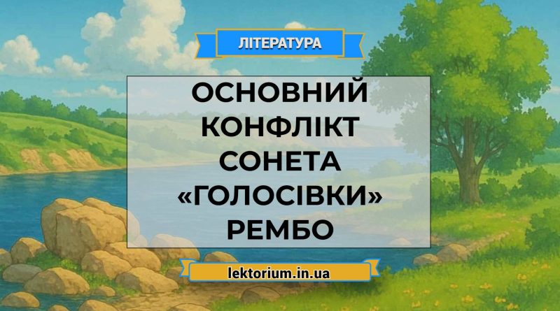 Основний конфлікт сонета «Голосівки» Рембо