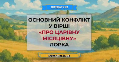 Основний конфлікт у вірші «Про царівну місяцівну» Лорка