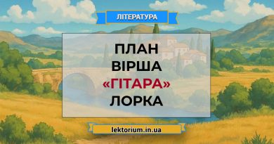 План вірша «Гітара» Лорка