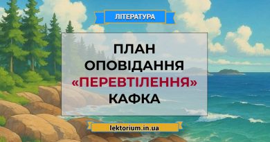 План оповідання «Перевтілення» Кафка