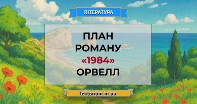 План роману «1984» Орвелл