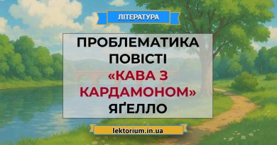 Проблематика повісті «Кава з кардамоном» Яґелло