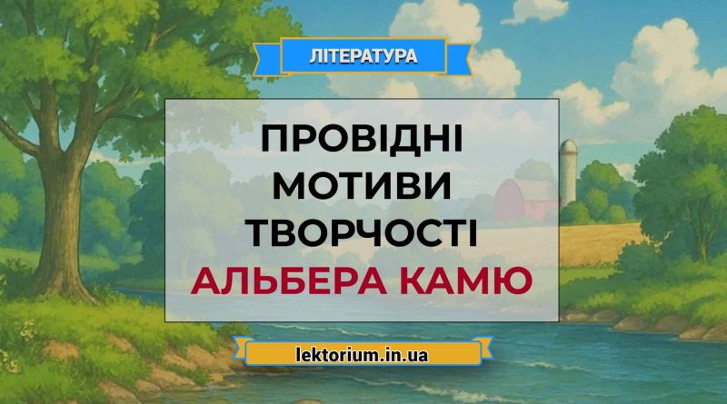 Провідні мотиви творчості Альбера Камю