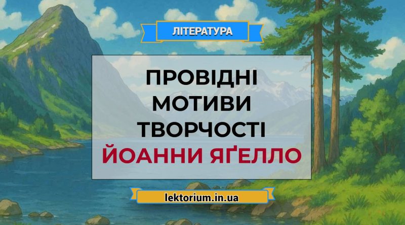 Провідні мотиви творчості Йоанни Яґелло