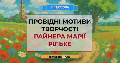 Провідні мотиви творчості Райнера Марії Рільке
