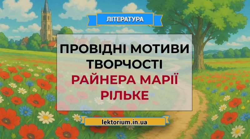 Провідні мотиви творчості Райнера Марії Рільке