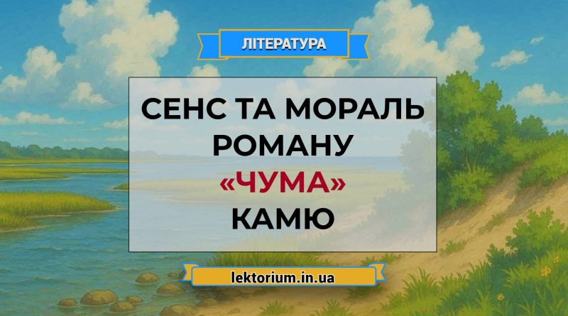 Сенс та мораль роману «Чума» Камю