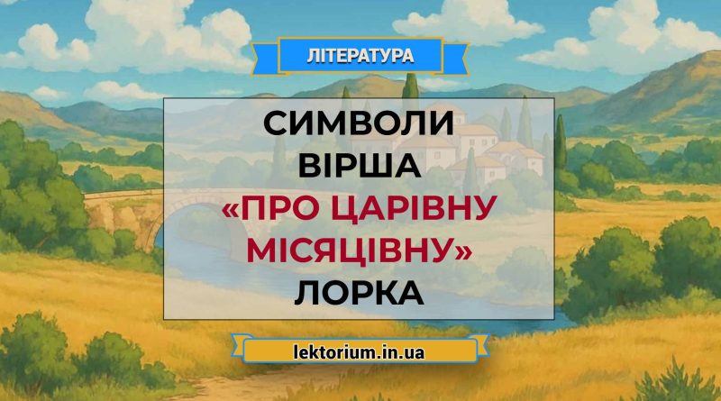 Символи вірша «Про царівну місяцівну» Лорка